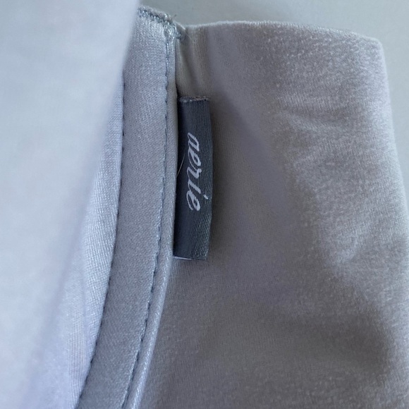 Aerie Sunnie Full Coverage Bra‎ 36C Blue Razorback Lace Back Closure Comfort - Picture 2 of 12